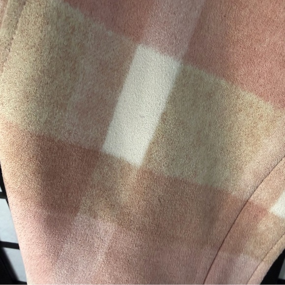 Bagatelle Women’s Blush Plaid Pink Blazer Jacket Size Small - Picture 7 of 7